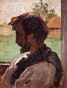 Frederic Bazille Self Portrait at Saint-Sauveur oil painting artist